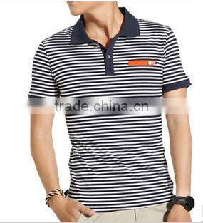 original hot stripe design for mature man polo shirts ,men's engineering stripe with super soft handfeel polo t shirt