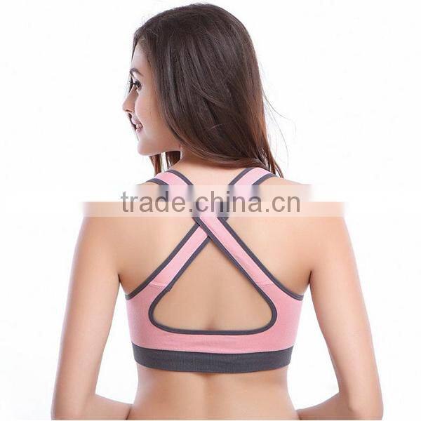 hot sale seamless gym trainning yoga sports bra