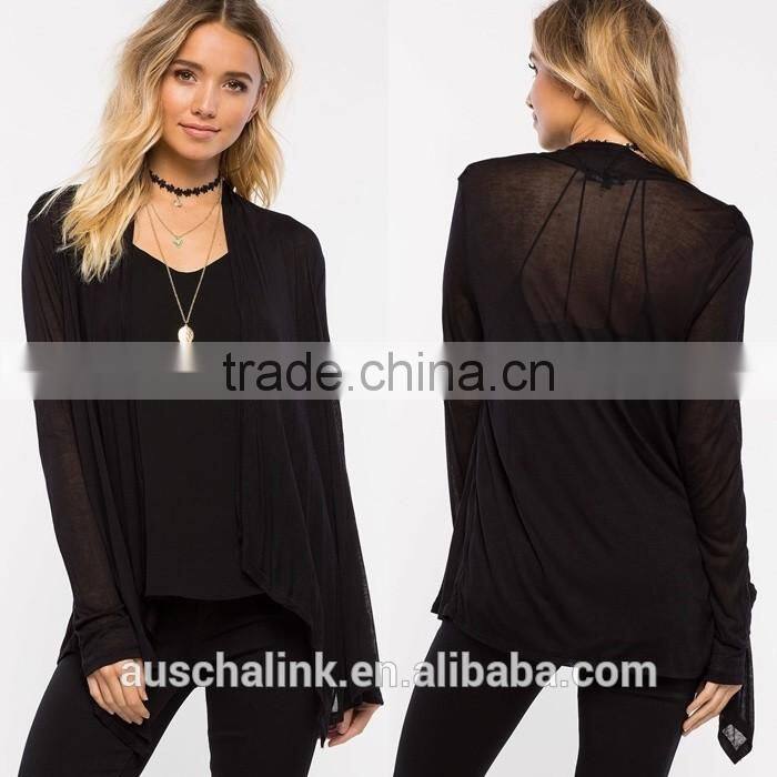 new arrival lightweight female trendy beautiful black cardigan