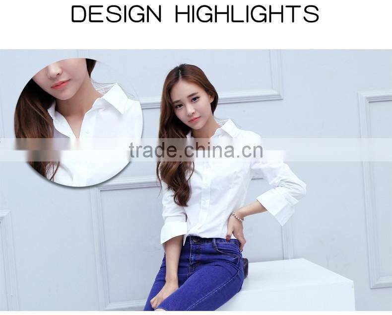 SZXX Tops Wholesale Womens Lady Elegant White Blouse Shirts