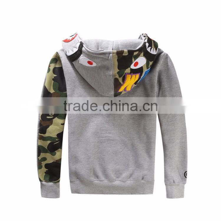 men pullover hoodie men fleece pullover hoody special cool printed track coat OEM