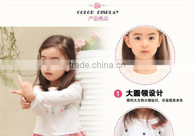 2015 baby new products kids tutu model fashion picture of children casual dress of girls