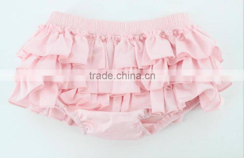 Boutique girls clothing icing shorts bloomers plain pink chiffon baby kids girls bloomers