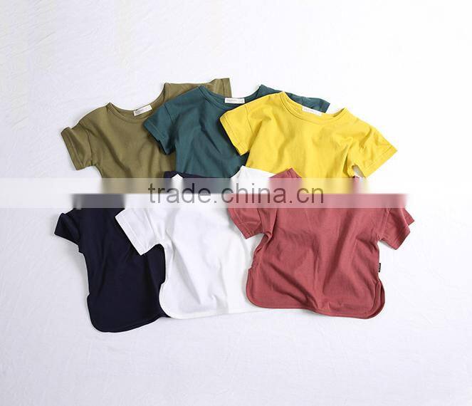 Boutique Wholesale Baby Clothes Cotton Fabric Shirt Short Sleeve Blouse