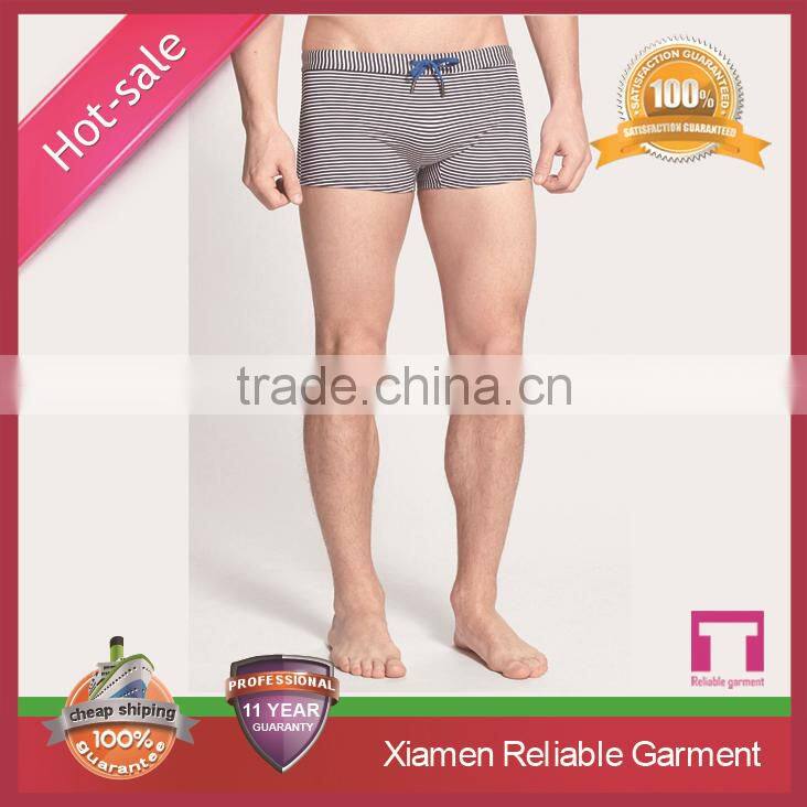 2015 New Arrival Cheap Price Men's Sexy waterproof pockets swim trunks