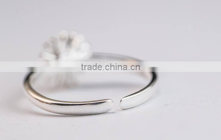 F20053N Hot Sale Fashion Jewelry 2016 New Arrival Charm Gift Chrysanthemum Ring for Women
