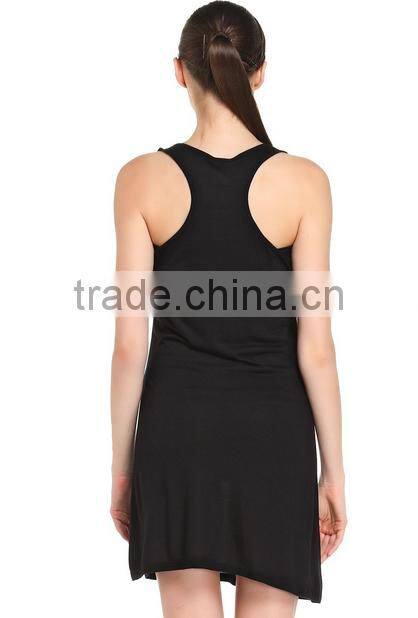 2017 Cheapsale China Supplier Blank T-Shirt Loose Solid Color Summer Casual Women Dress