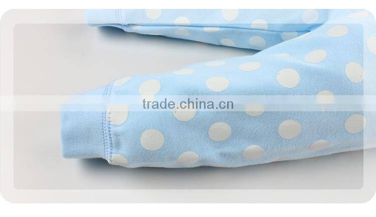 2017 new arrival long sleeve good quality blue outfit kid clothes children clothing