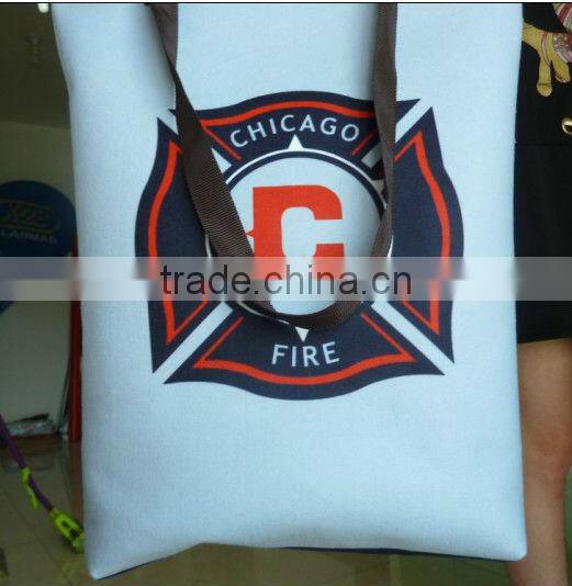 Christmas shopping tote bag