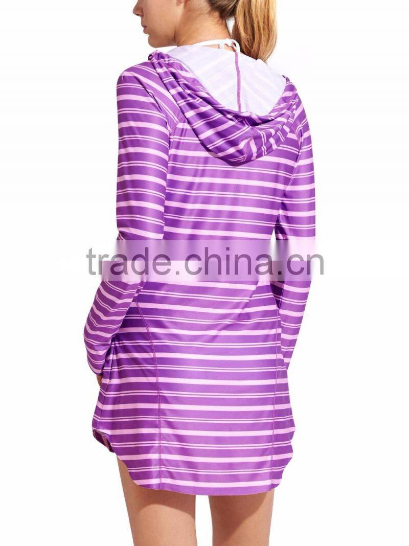 Women Sports Tank Top Dress Girls' Fancy Long Sweatshirt Plain Strips Hoodies