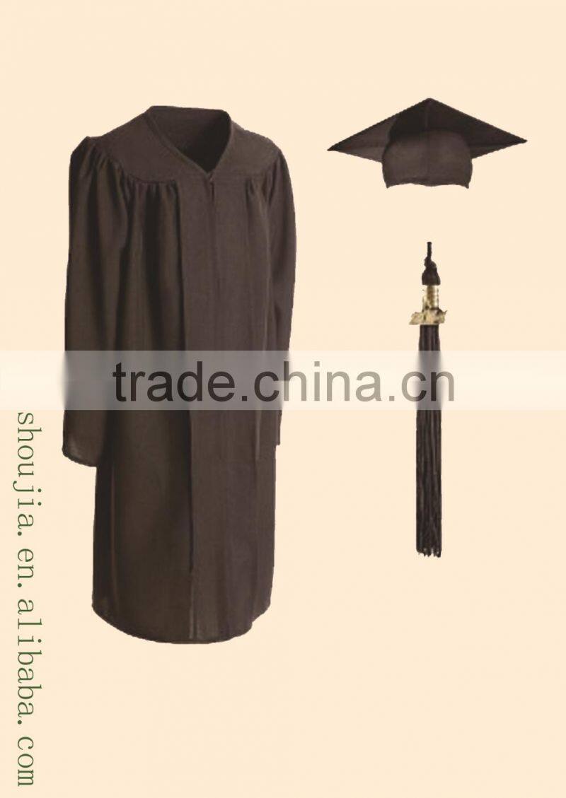 latest high school/univeisity customized graduation gown with cap & hood