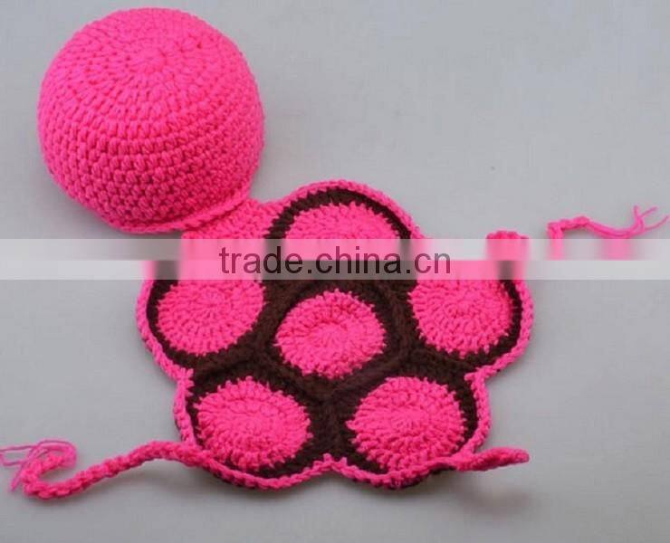 2016 new design crochet knitted handmade pet animals hat for baby