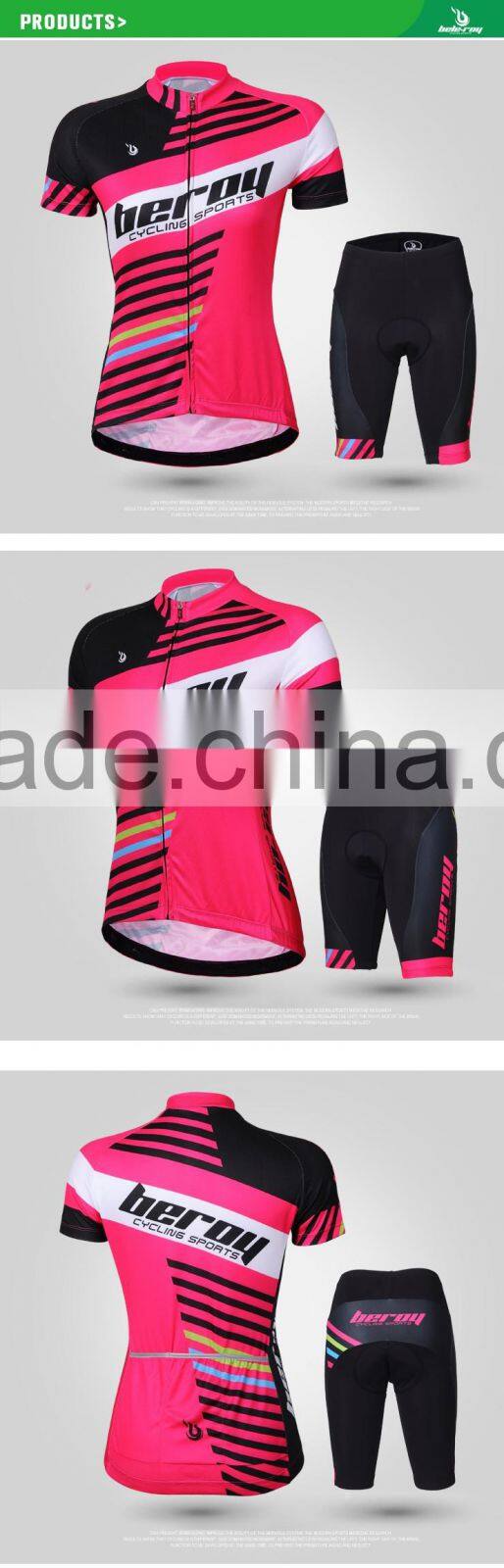 BEROY wholesale cheap bright cycing jersey for women
