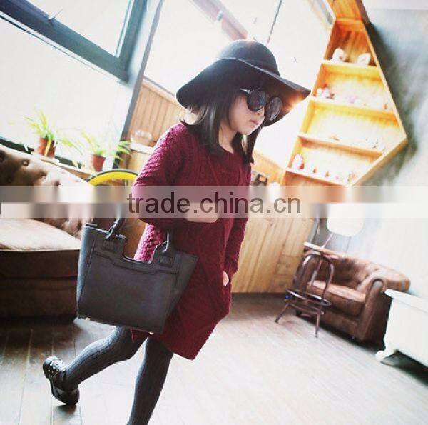 High Quality New Model Children Custom Clothing Girl' Dress With Pocktet