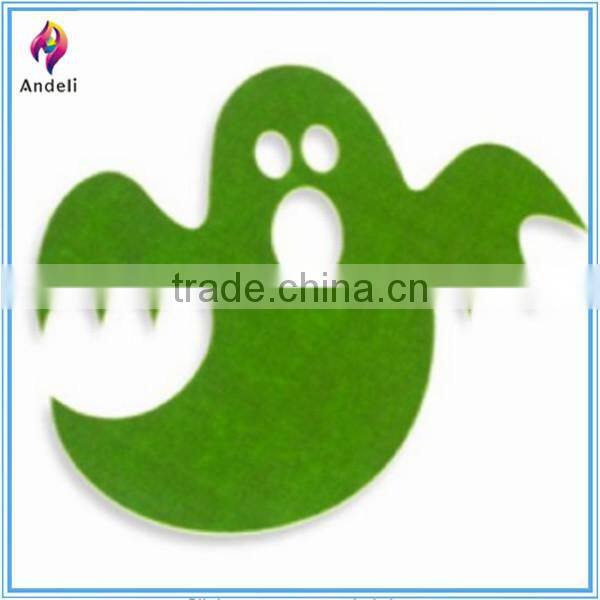 The Boutique Green Felt Ghost Halloween Placemat FOR Party Favor 15.5" X 16"