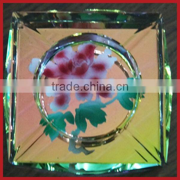Round Crystal Ashtray,Engraved Crystal Ashtray For Business Gifts