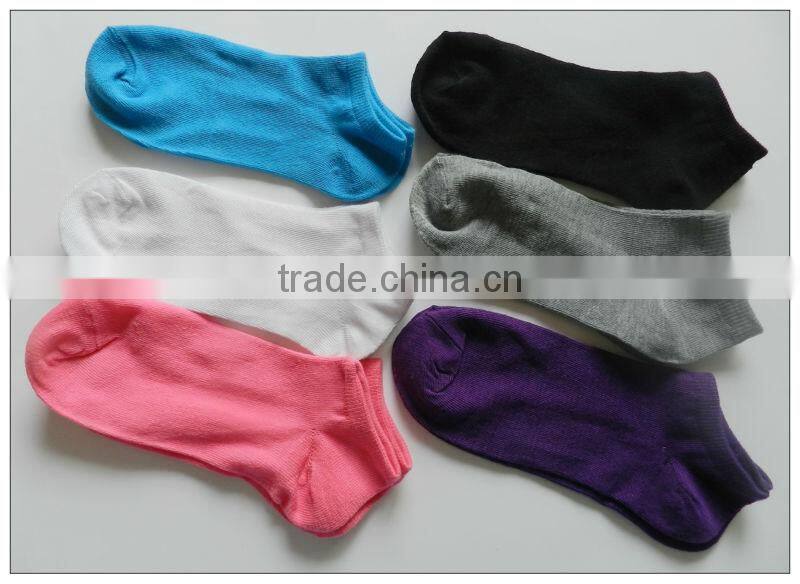 women plain colored rich luxury cotton ankle socks