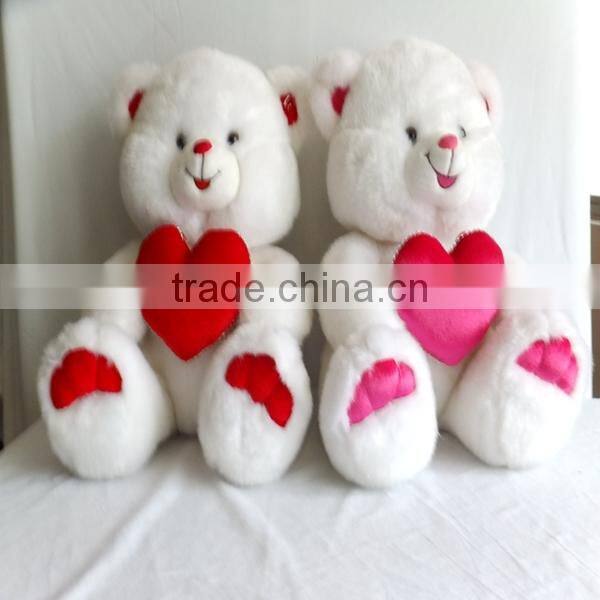 best selling valentines gifts wholesale 30cm plush teddy bears holding heart