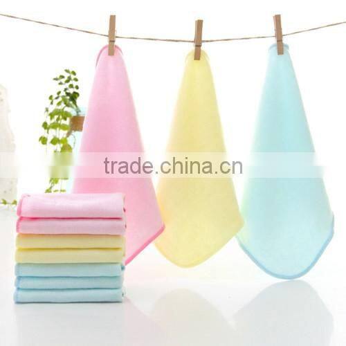 wholesale baby face and hand towel plain handkerchiefs colored washcloth