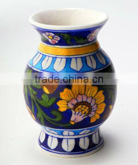 Home Decor Blue Pottery Flower Pots