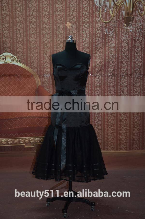 IN STOCK black Off-The-Shoulder sleeveless party dress short prom 16 dress evening dress SE03