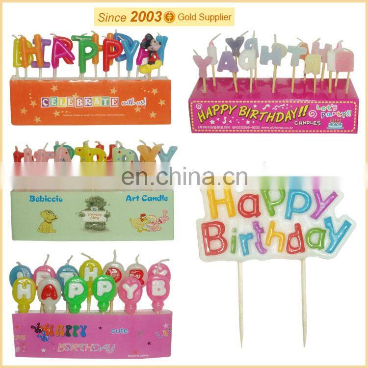 party birthday art pick candles
