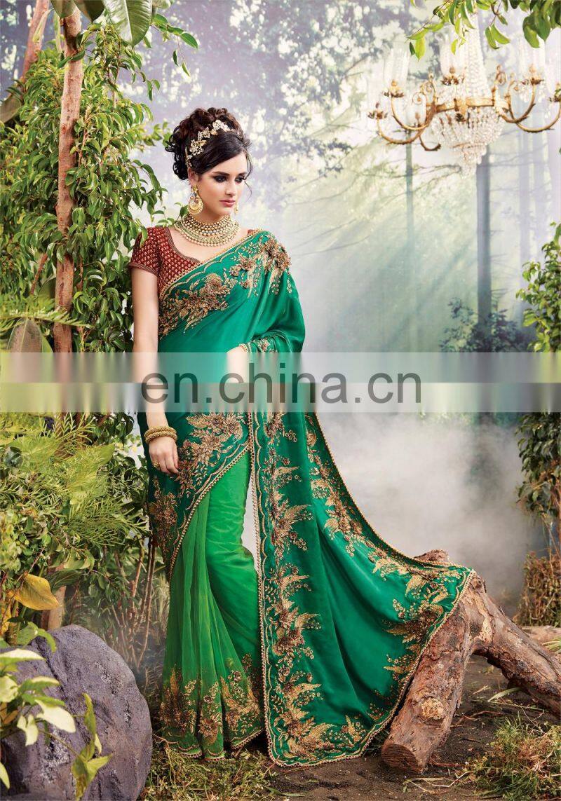 Heavy Wedding Design Function Saree