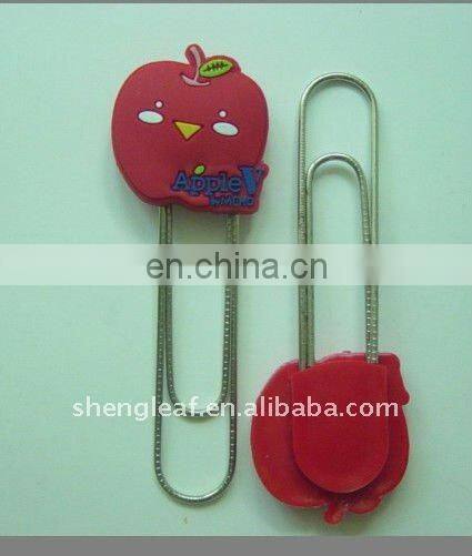 wholesale beautiful bookmark OEM rubber bookmark