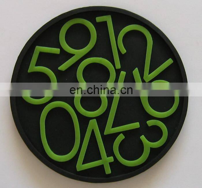Custom design heat-resistant pvc coaster for beverage coffee