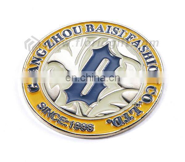 High quality cheap shirt collar souvenir stainless steel clothes pins badge