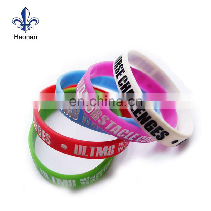 factory silicone bracelet,colorful custom silicone band