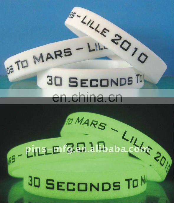 cheap debossed full color funny silicone wristbands