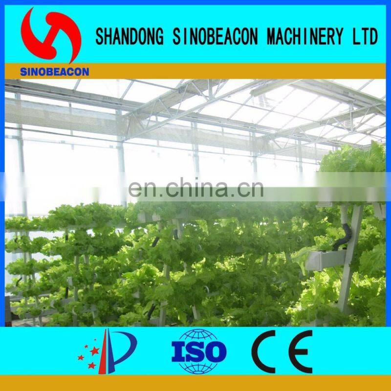 Commercial Hydroponics Greenhouse With Vertical NFT PVC Pipe