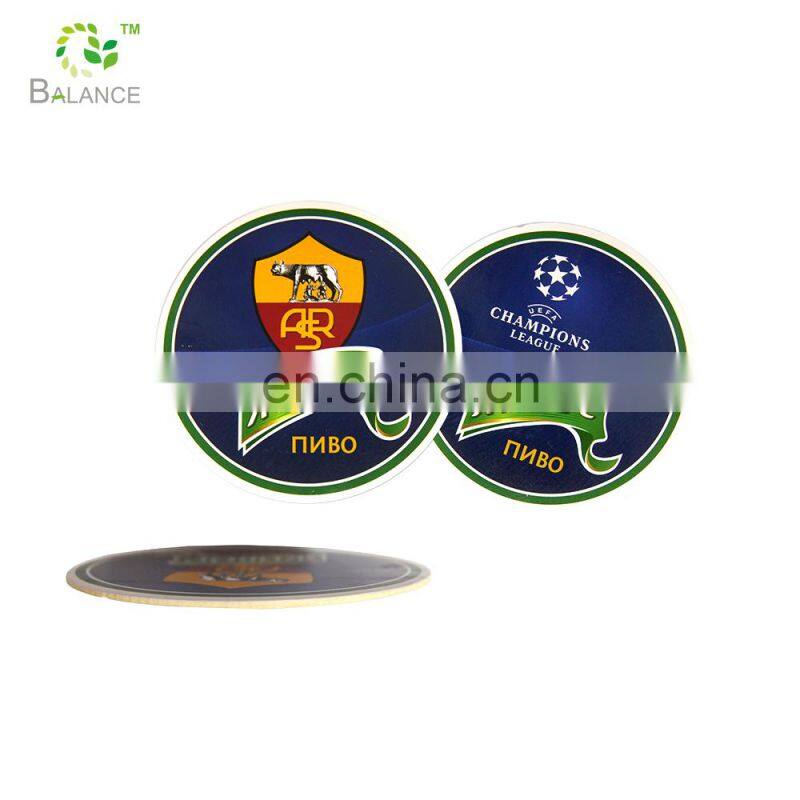 muticoulour customized design Die cut 100*100mm wood coaster squarecork coaster