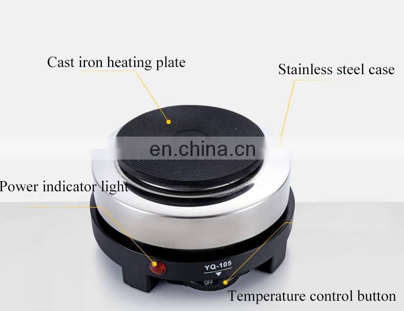 RY-Yq-105 Convenient Wholesale 500W Mini Coffee Stove Mocha Pot Furnace Domestic Electric Heating Tea/Coffee/Soup