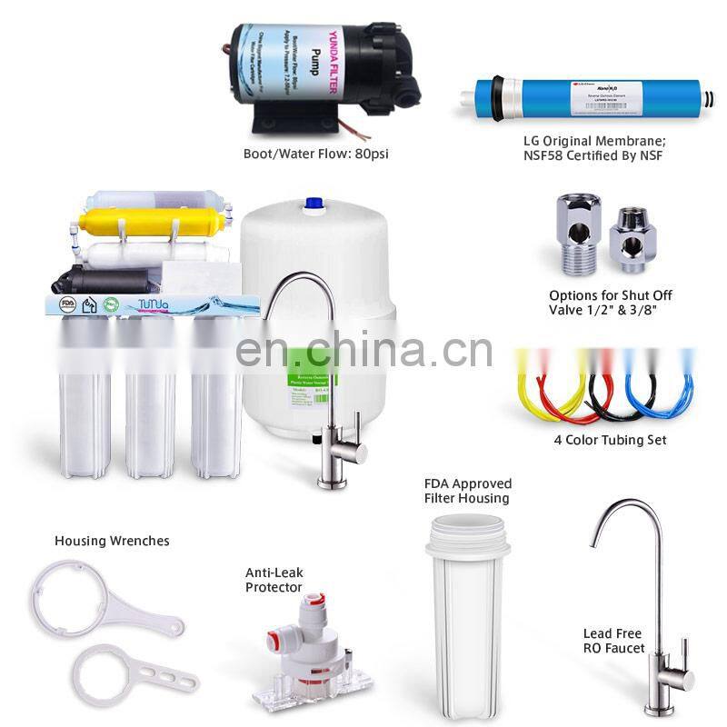China home reverse osmosis filter water purifiers
