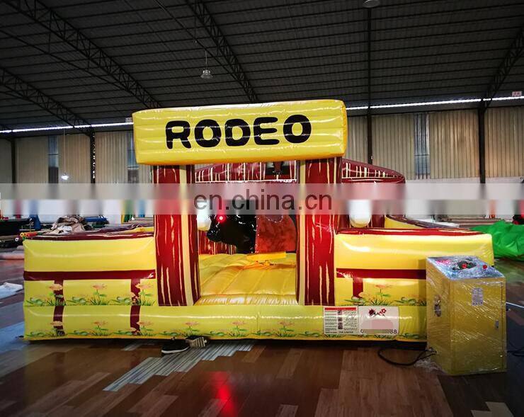 Original Factory Supply CE Certified Kids Inflatable Mechanical Bull Ride Game