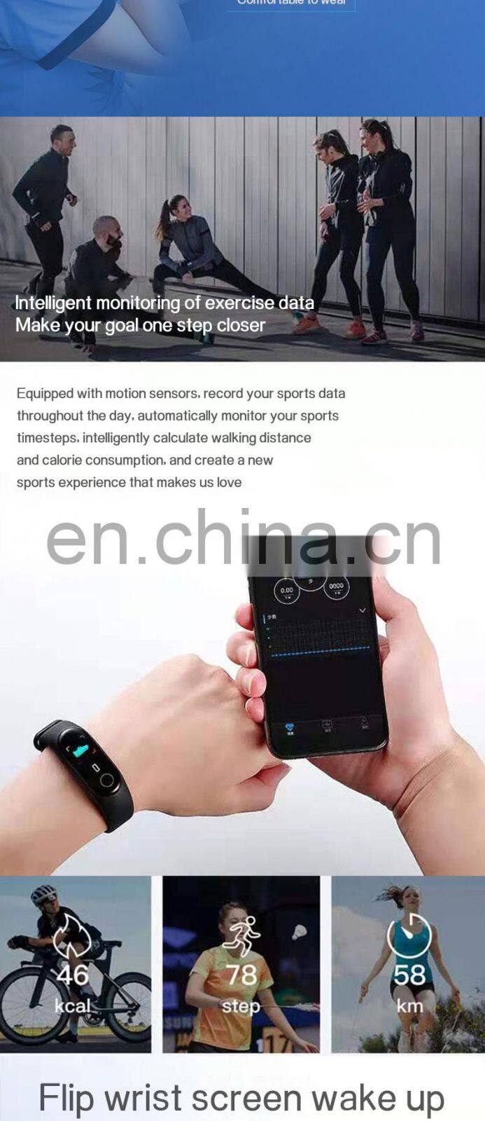 New product M4 smart watch sport bracelet wristband Ready to ship hot selling free logo printing promotion cheap smart watch m3