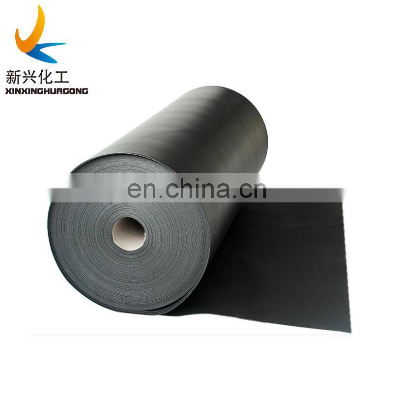 0.4mm 0.5mm 0.8mm 1mm 2mm 3mm PE thin rolls sheet black HDPE plastic slip sheet