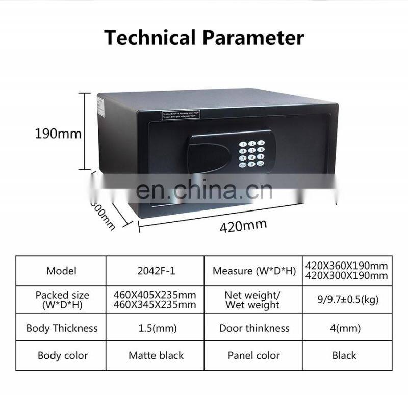 Honeyson new guest supply small wall digital security hotel safe