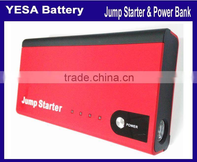 for any displacement Gasoline Car / Diesel Vehicle Thin Tpye 11000mAh Li-ion battery for USB EC5 output Jump Starter