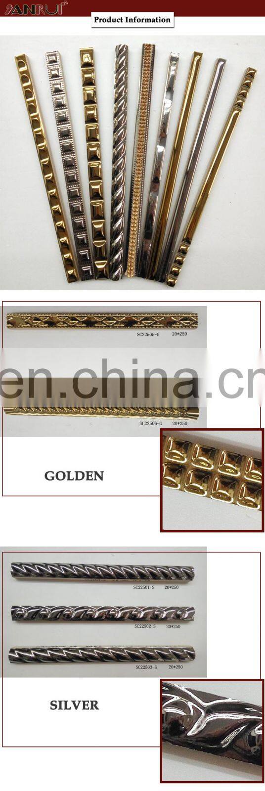 Ceramic Tile Trim Border of Spain Decorative Wall Gold Pencil