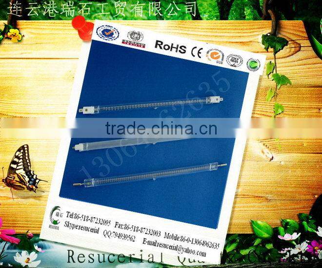 Popular top sell gold coating quartz heater tubes