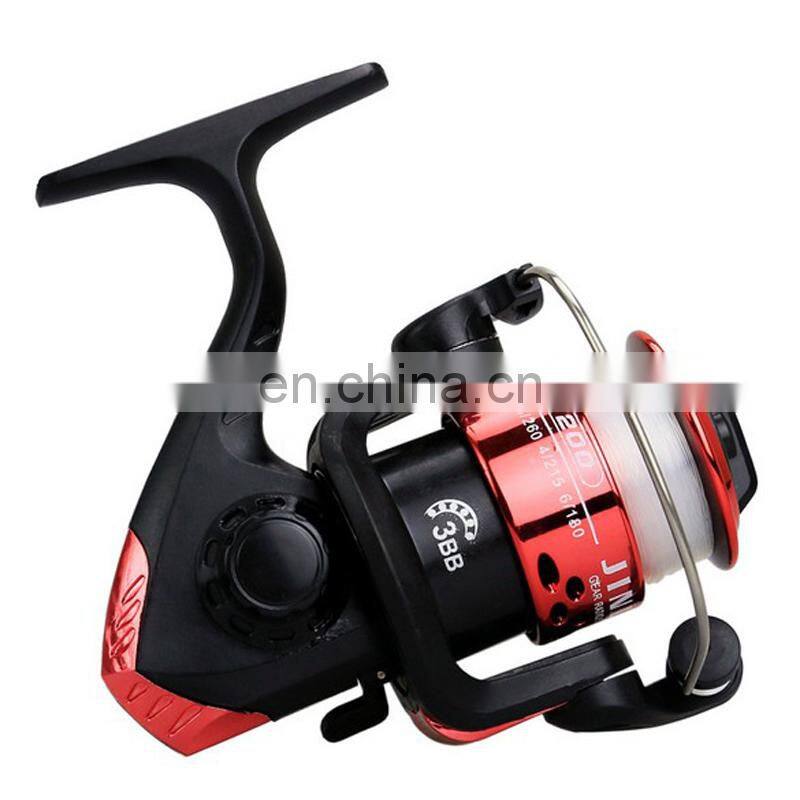 In Stock Wholesale Good Price Plastic 3BB 150g 5.2:1 Spinning Fishing Reel With Nylon Fishing Line