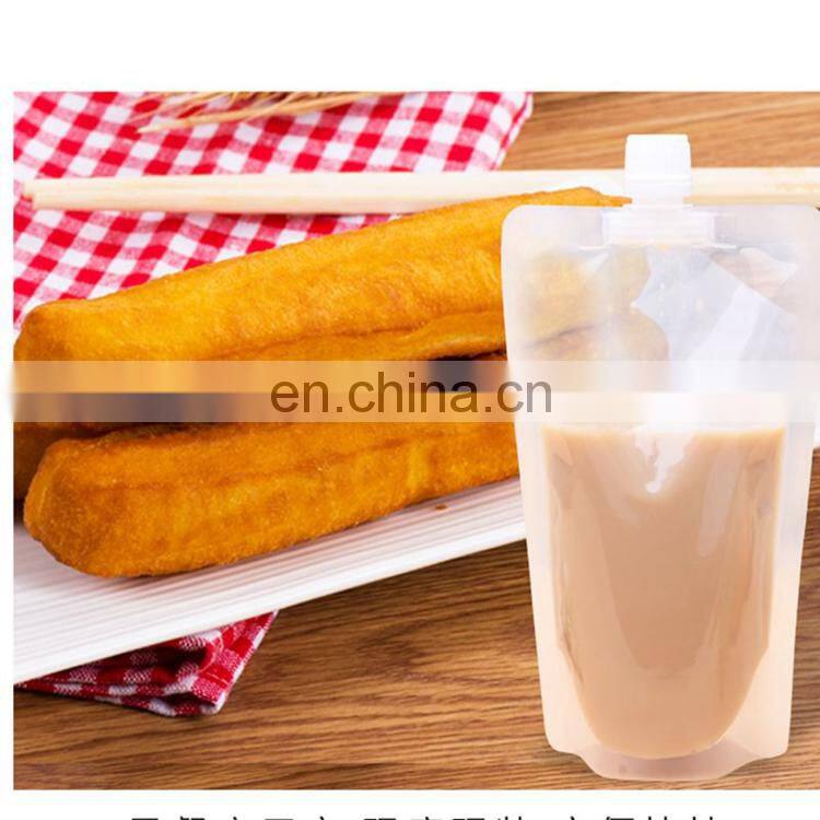 OEM baby food grade packaging reusable spout top stand up pouch with flat bottom