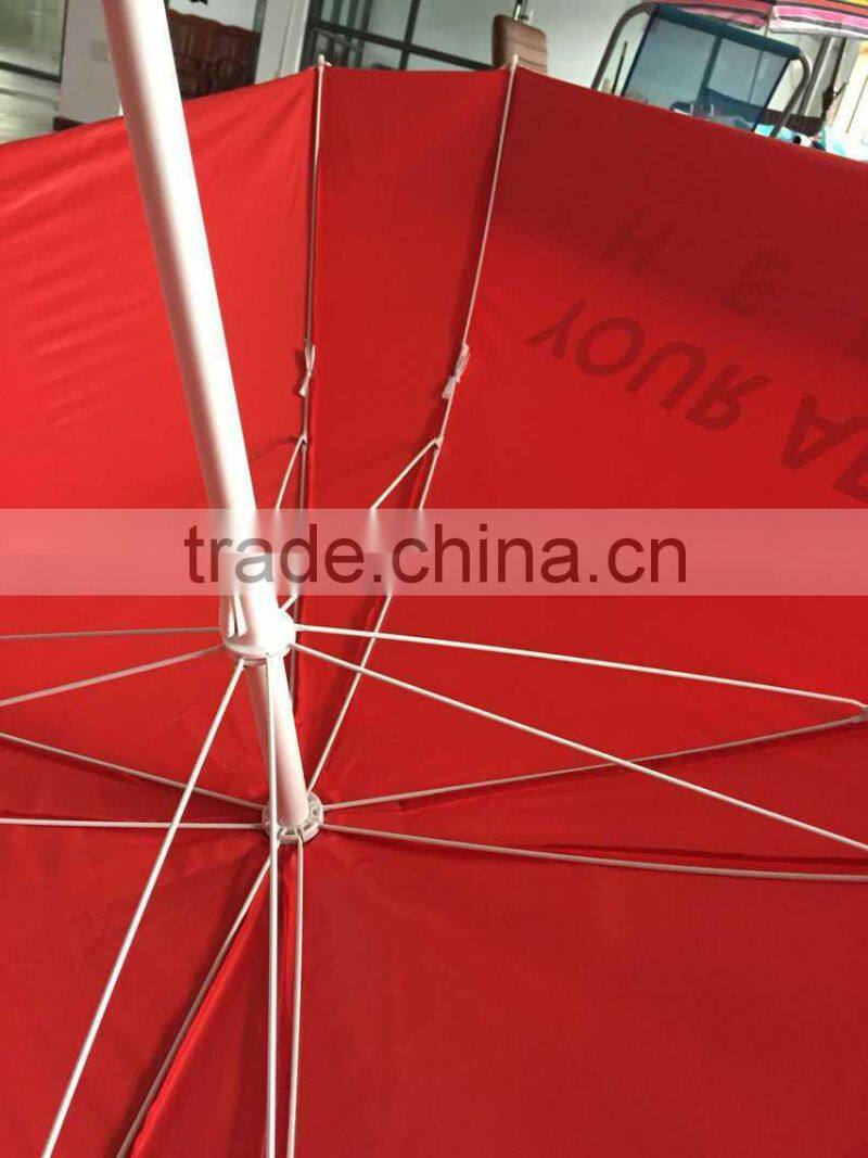 square pvc vinyl waterproof advertising beach umbrella