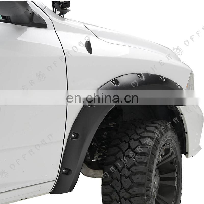2010-2016 spare parts Rivet style pickup fender flare for Dodge Ram 2500 3500 accessories