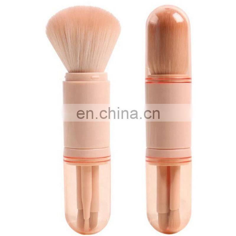 Separable 4 in 1 multifunction Mini makeup Brushes