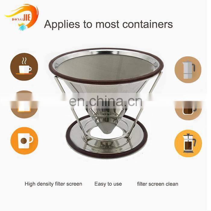 reusable pour over metal coffee filter dripper maker