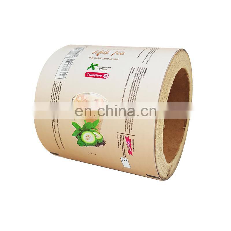 5-20g custom aluminum foil plastic instant drink powder sachet packaging bags milk tea roll film
